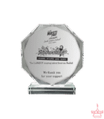 Clear Polygon Crystal Plaque - Image 2