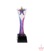 Colourful Star Crystal Trophy - Image 2