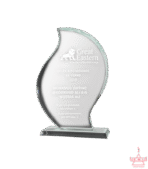 Flame Shape Glass Plaque - Image 4