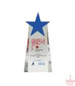 Blue Star Crystal Trophy
