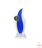 Flame Shaped Crystal Trophy