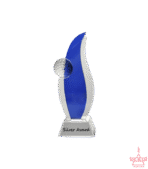 Flame Shaped Crystal Trophy - Image 3