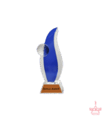 Flame Shaped Crystal Trophy - Image 4