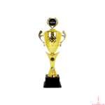 Metal Cup Trophy with Lid and Logo Holder TC-3036
